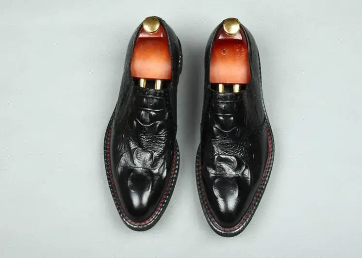 Smart Véritable Chaussures Casual Plate En Glissent Sur forme Richelieus as Style La Cuir Pic Hauteur Hommes Croissante Summer Black Robe 1JclFK3T