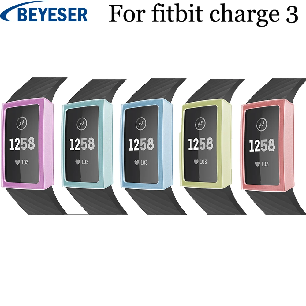 

Watch Accessories Protect Case For Fitbit charge 3 Watch Case Replace Cover Protective Shell For Fitbit charge 3 Silicone Cases