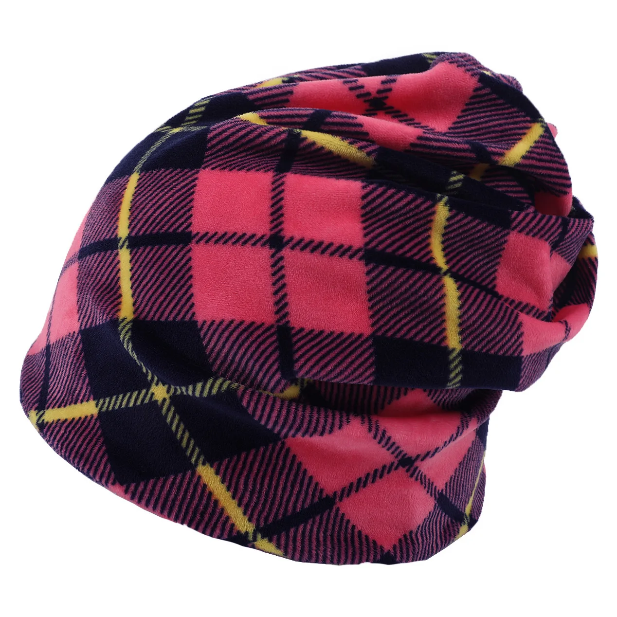 Brand Hats For Women Plaid Camouflage Leopard Print Ladies Hat Skullies Beanies Men Hat Unisex Winter Keep Warm Velvet Cap - Цвет: No. 24