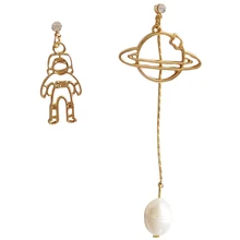 10 пара/лот, модные ювелирные аксессуары, дизайн, металлическая Вселенная, Звездные космонавты, космическая планета, серьги с изображением земли