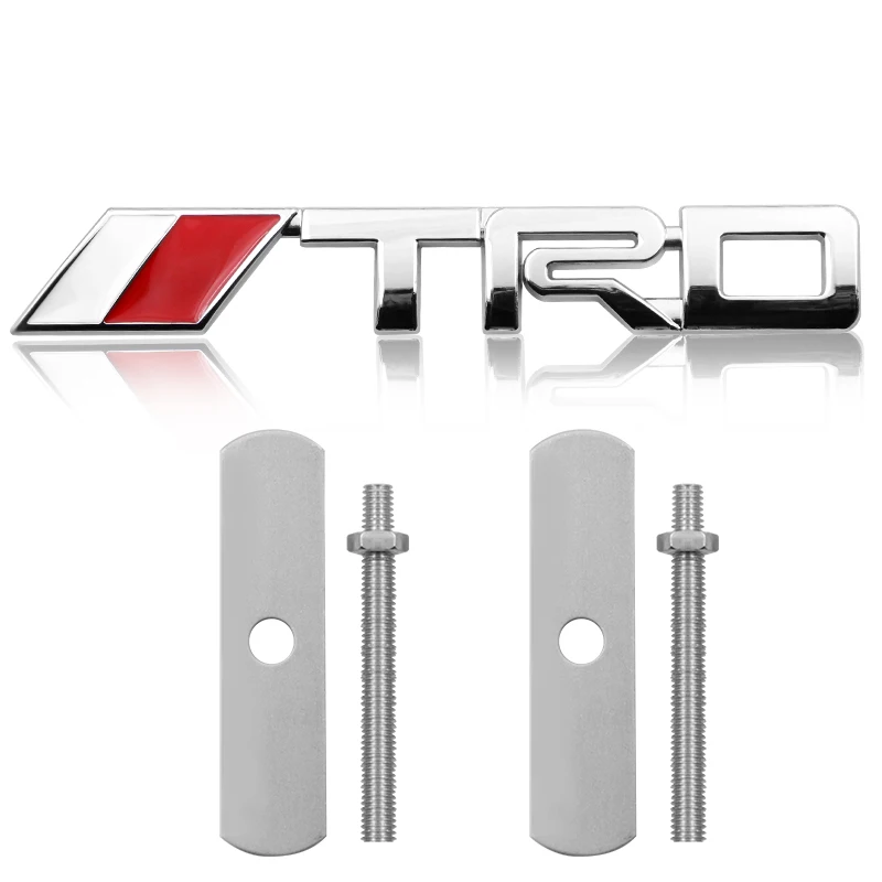 Металлический TRD автомобильный передний капот решетка значок Задняя эмблема автомобиля задний стикер для Toyota CROWN eiz COROLLA Стайлинг для автомобиля camry аксессуары