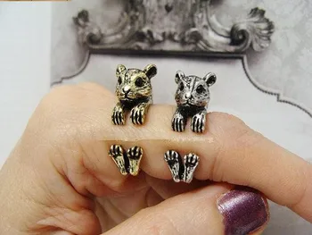 

Wholesale Unique Retro Leopard Adjustable Ring High Quality Design Men's Leopard Promise Rings Women Gift Overwatch Aros