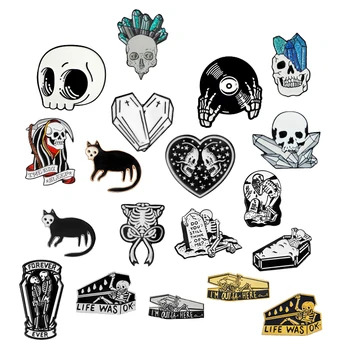 

Skeleton lucky bag :10pcs/bag From Skeleton Record brooch badge Enamel pin Please read the rules carefully before buying