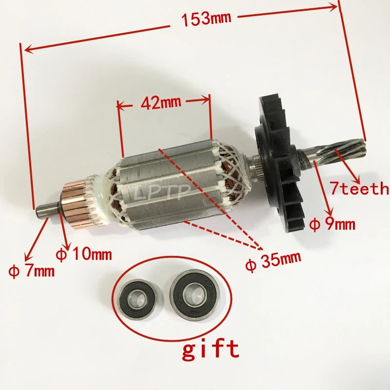 Якорный ротор с 7 зубцами деталь для фототехники BOSCH 26 фотографий 2400 GBH2600 |