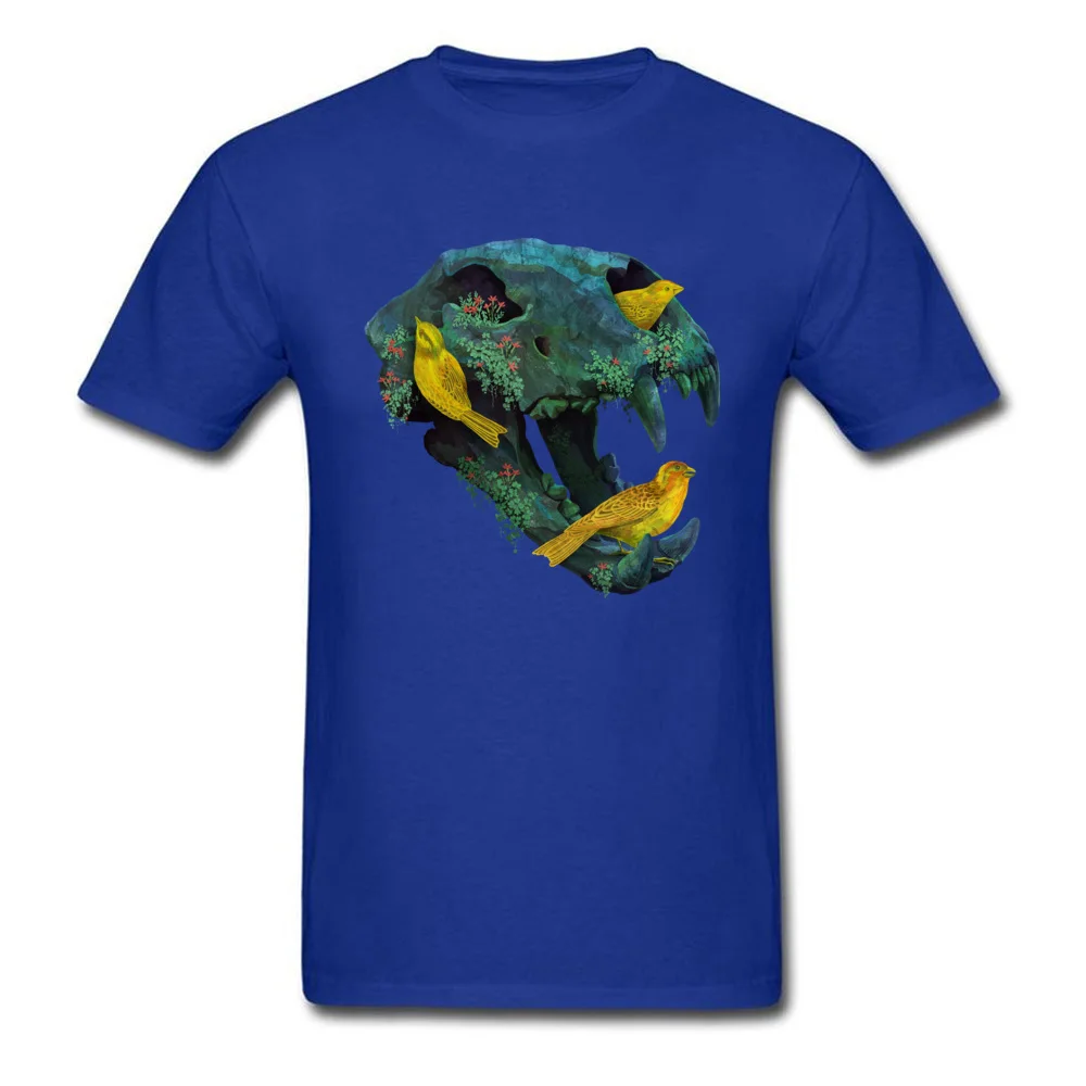 Three Little Birds Funny Men's Top T-shirts Round Collar Short Sleeve Cotton Fabric Tops Shirt Casual Tee Shirt Three Little Birds blue