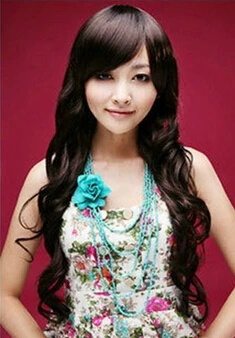 LL 3279 Sexy Long Red Brown Fashion Wigs Pretty Wavy Hair |