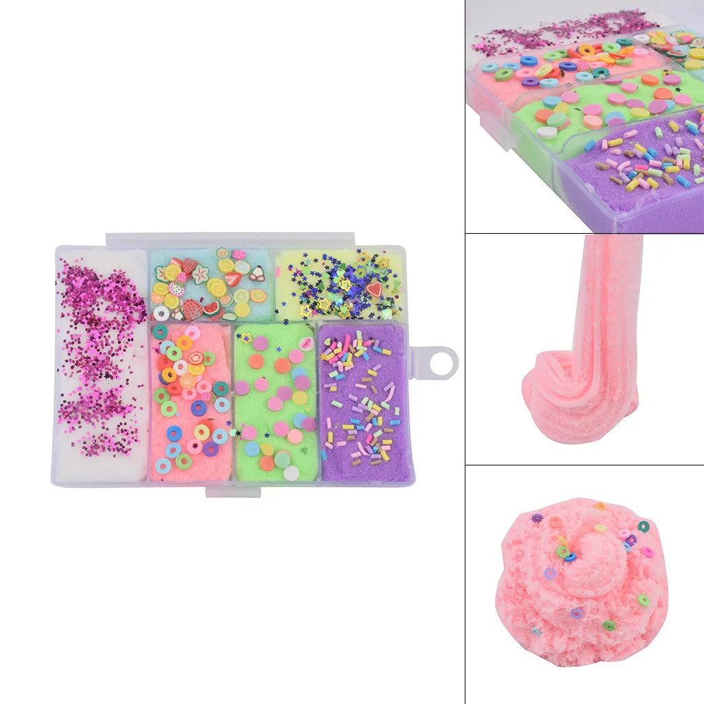 

Modeling Clay 200ml 6 Color Mixing Cloud Cotton Candy Slime Kids Clay Toy 5.14
