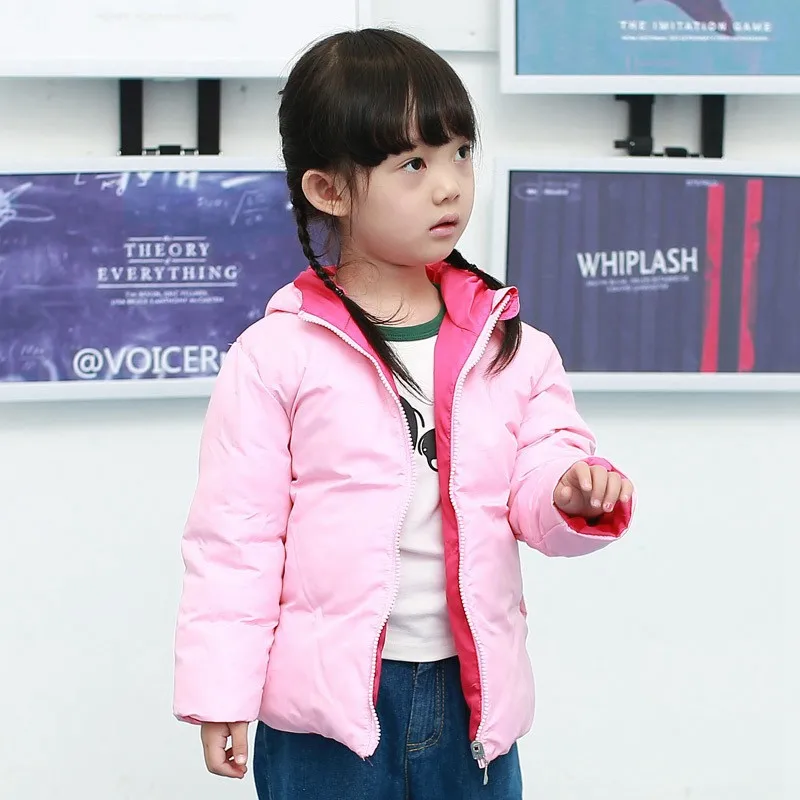 CROAL CHERIE  90-140cm  Double-sided Children's Boys Outerwear Jacket Winter Kids Down Jacket For Girls Tracksuit Windbreaker  (10)