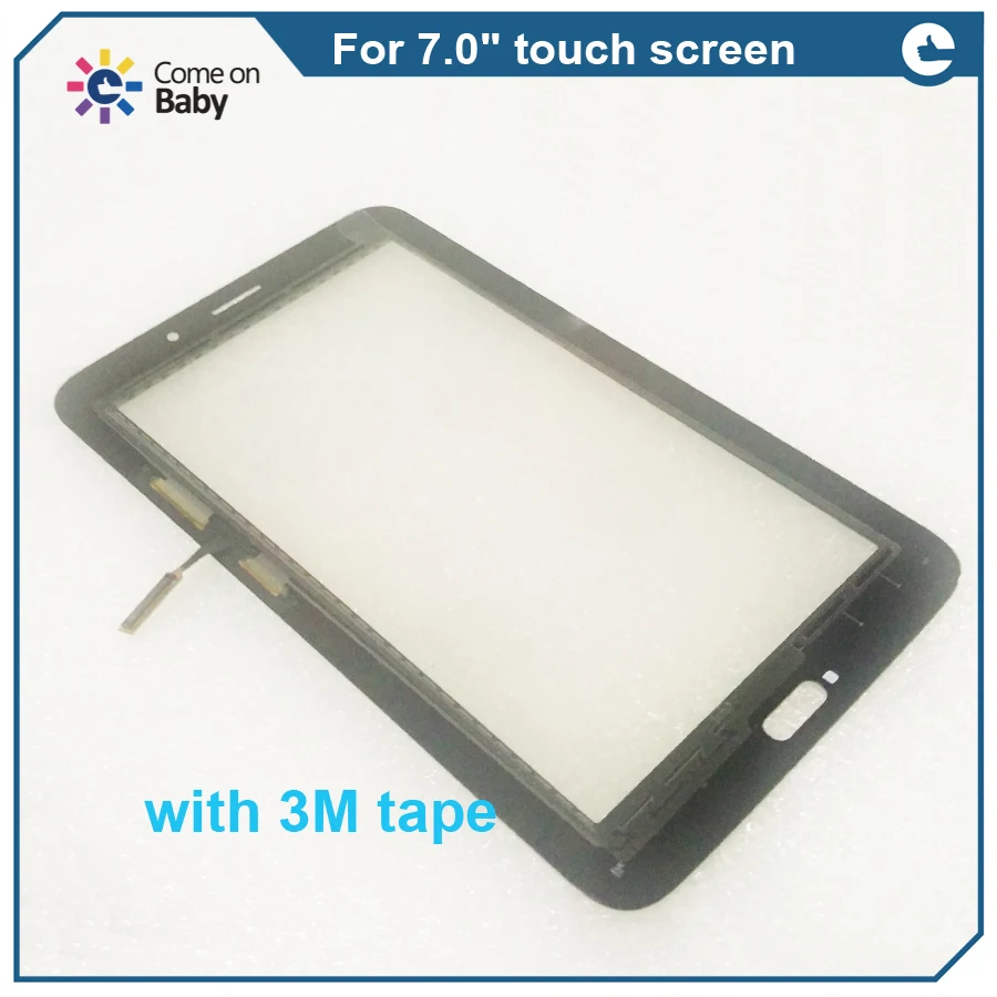 Хорошее качество для Tab 3 T110 T111 T113 T116 Сенсорная панель дигитайзер Переднее стекло