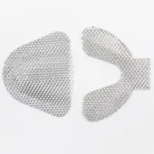 10 шт./5 пар для стоматологической лаборатории Серебристые материалы для протезов Серебристые Металлические палатальные арматурные сетки для акриловых частичных протезов