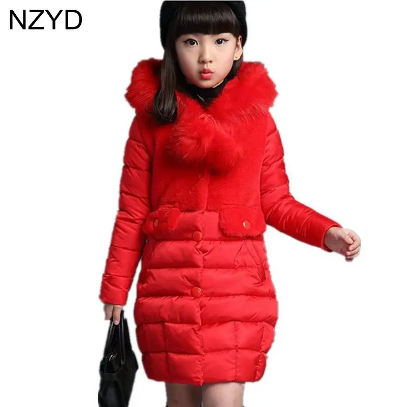 Buy 2017 New Fashion Girls Winter Coat Thicken Warm