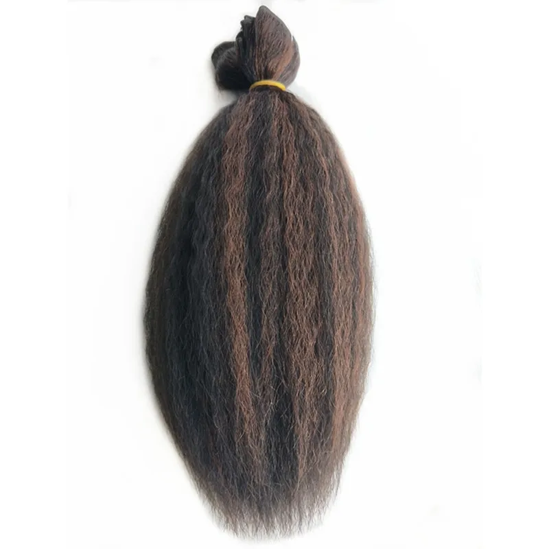 Pervado волосы 1 шт. 100 г афро кудрявые прямые пучки волос 14 дюймов коричневые искусственные завитые волосы пушистые волосы для женщин