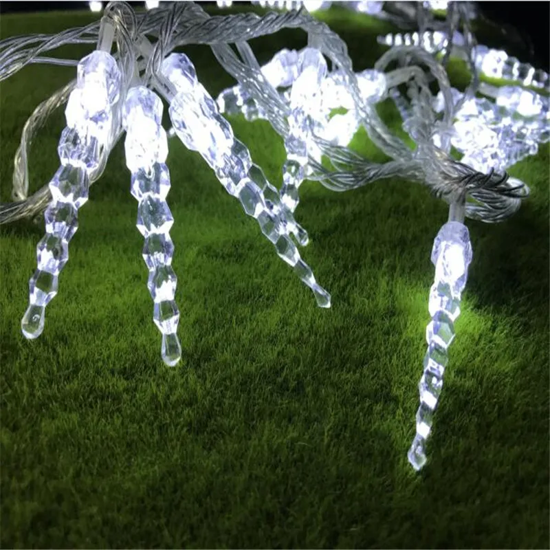 

10M 50led icicle string lights led fairy Flexible lights Balcony lamps Icicle Lights Garden Wedding Party Curtain Decoration