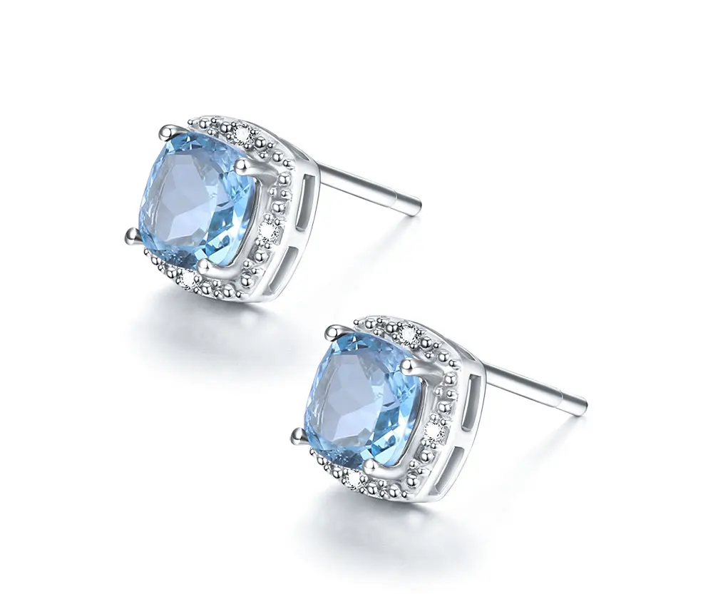 silver blue topaz earrings CASE03417SC-1 (1)