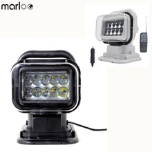 Marloo Marinha LEVOU Holofotes De Controle Remoto Offroad Truck Car Boat busca de Luz 50 W 360 Graus Para Carros Auto Levou À Procura luz