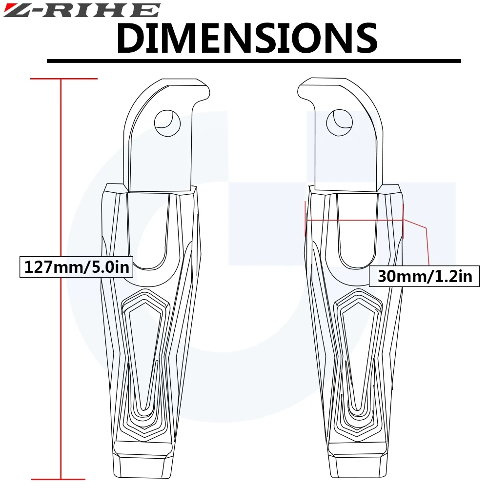 Мотоцикл с ЧПУ подножки задние Пассажирские подножки подходят для Yamaha MT07 MT 07 mt-07 с лазером MT07 логотип