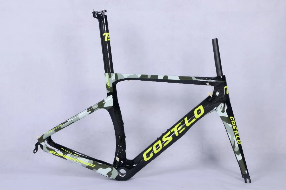 Best Costelo supersonic road bike carbon fiber  bicycle frame fork clamp seatpost Carbon Road bicycle disc thru axle Bici velo 41