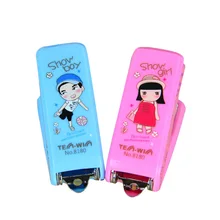 Милый мини пластиковый школьный бумажный степлер набор со скобами Kawaii Скрапбукинг степлеры для детей подарок канцелярские принадлежности