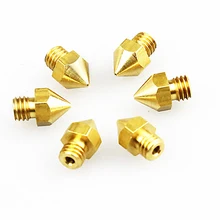 Anet 3D Printer nozzles 5pcs 0.2/0.3/0.4/0.5mm optional Copper Nozzle 1.75mm for a6 a8 MK8 Extruder Makerbot 3d printers parts