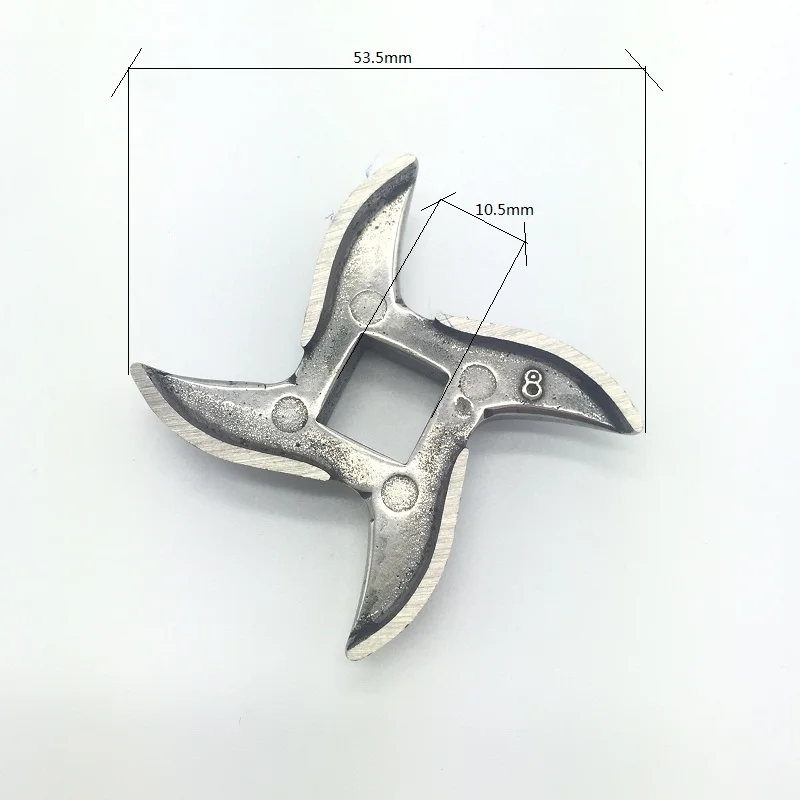 № 8 очистительные полосы, Мясорубка из нержавеющей стали круглого лезвия крест SS420