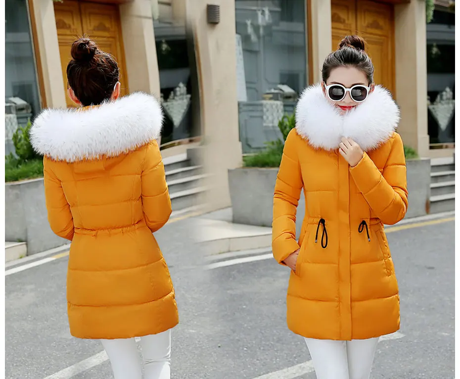 Большая Меховая зимняя куртка, женская утепленная парка, женское тонкое длинное зимнее пальто, пуховая Хлопковая женская парка, пуховик для женщин