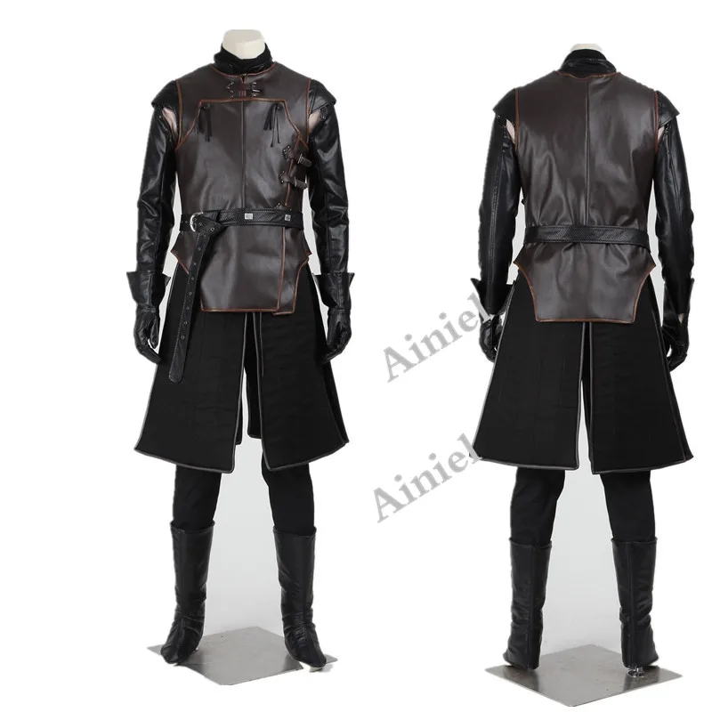 

Ainiel Game of Thrones Jon Snow Cosplay Costumes Song of Ice and Fire Halloween Full set for adult Men Clothes fancy suit