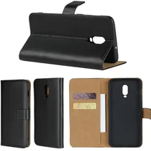 

Genuine Leather Cases for Oneplus 6T Luxury Wallet Stand Cover Magnetic Clip+ Free Screen Protector