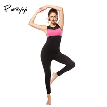 Спортивный костюм Pureyiyi, женский спортивный костюм, комплект для йоги, фитнеса, спортзала, бега, набор, спортивная одежда, леггинсы, Обтягивающие Комбинезоны, спортивная одежда, укороченная