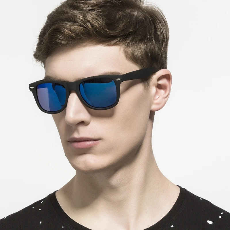 HD.space Fashion Unisex Square Vintage Polarized Sunglasses Polaroid Men Women Metal Rivets