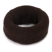 Дизайнерский мягкий карамельный цвет; детский вязаный шарф с воротником; зимний теплый шарф для детей; шейный платок для маленьких девочек