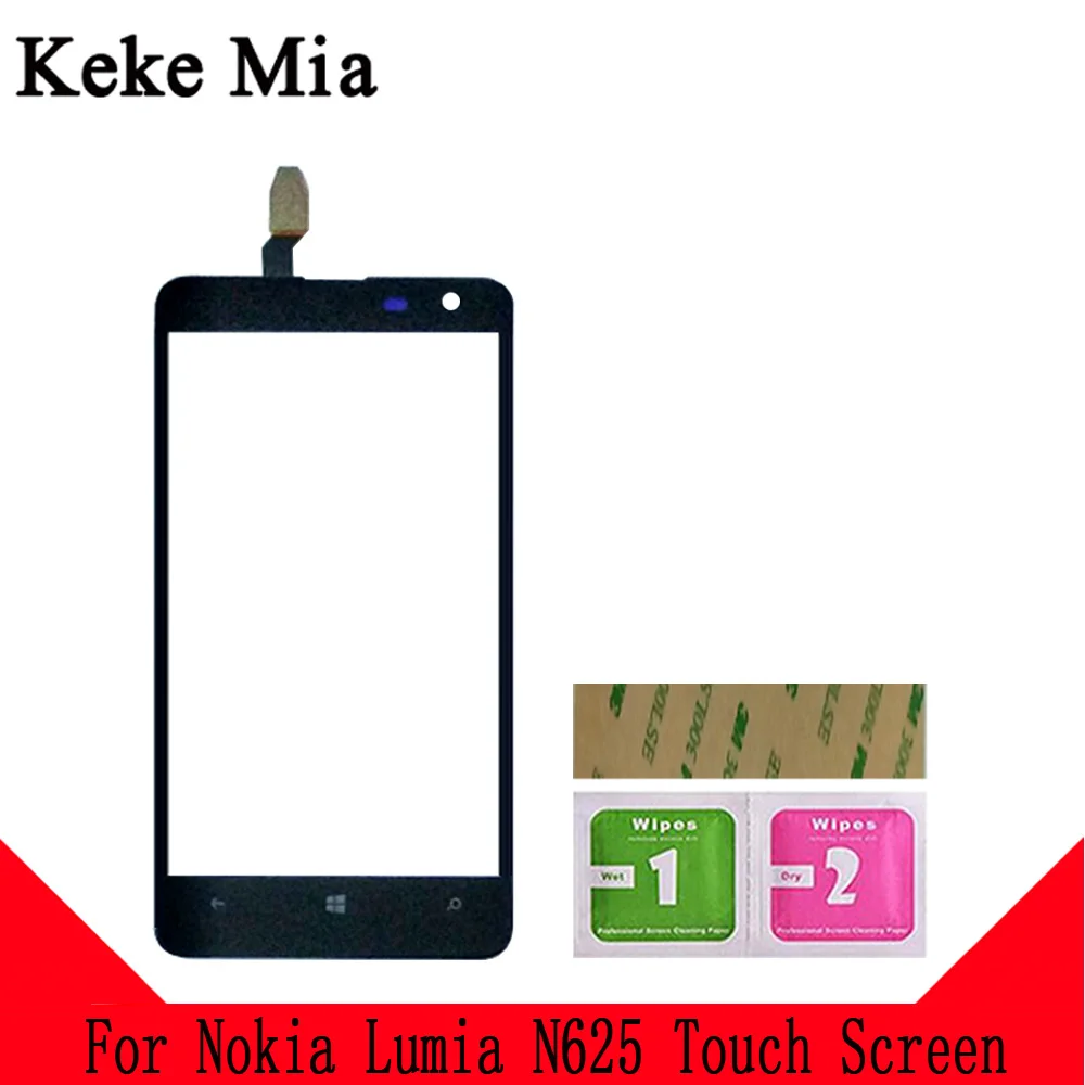 Keke Миа 4," N625 сенсорный экран для Nokia Lumia 625 N625 RM-941 RM-943 Сенсорное стекло Переднее стекло дигитайзер панель сенсор