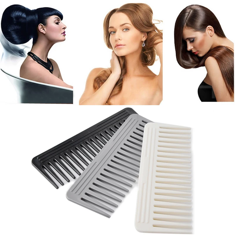 

19 Teeth ABS Hair Comb Plastic Heat-resistant Large Wide Tooth Comb Detangling Wide Teeth Hairdressing Comb Hair Tools