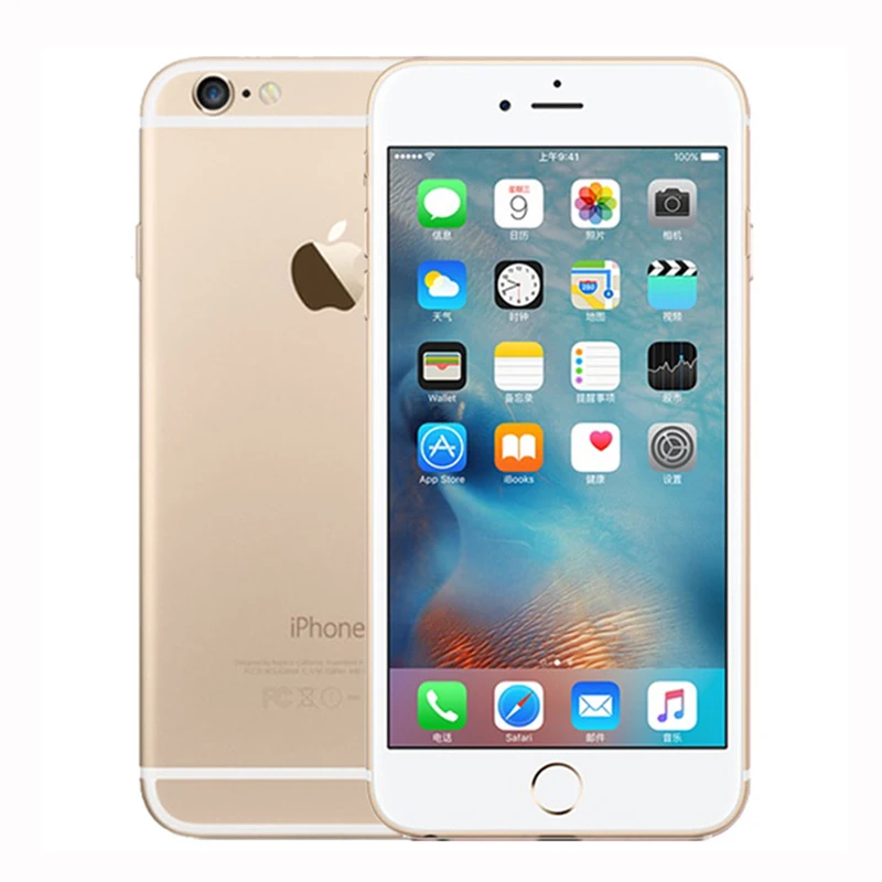 Unlocked Original Apple iphone 6 Plus SmartPhone Wifi Single Sim Dual Core 16G/64/128GB ROM IOS 8MP Video LTE Fingerprint 5.5\