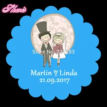 100 шт. пользовательские клей Наклейки для свадьбы Подарки для гостей брак украшения Bomboniere matrimonio окутывает уплотнения