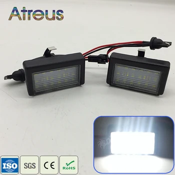 

Atreus 1Set Car LED License Plate Lights 12V No error White LED Lamp For Mercedes Benz ML-Class W164 GL-Class X164X accessories
