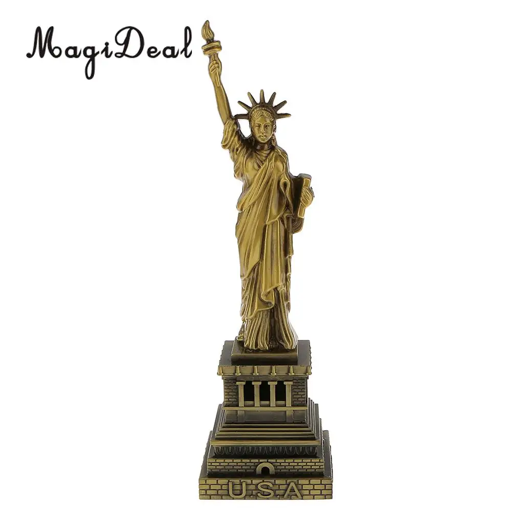 

MagiDeal 15-30cm The Statue of Liberty Model Figurine Model Metal Crafts for Home Decoration Accessories-Gift to Friends