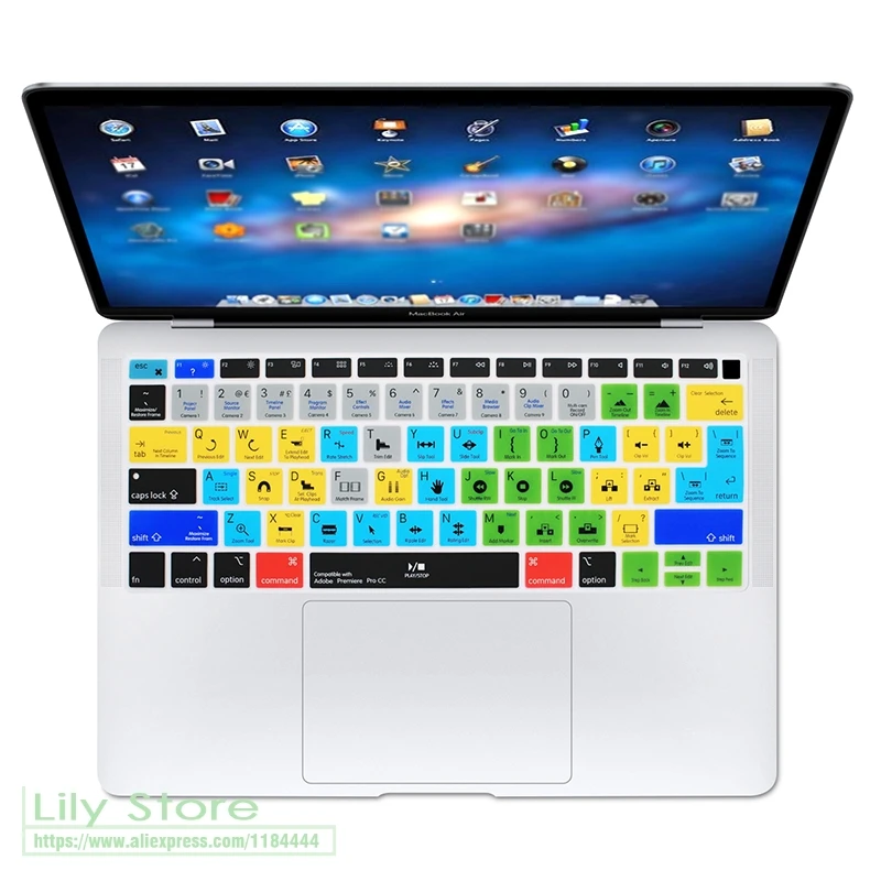 Силиконовая клавиатура для MacBook Air 13 2018 3 дюйма A1932 2019 | Компьютеры и офис