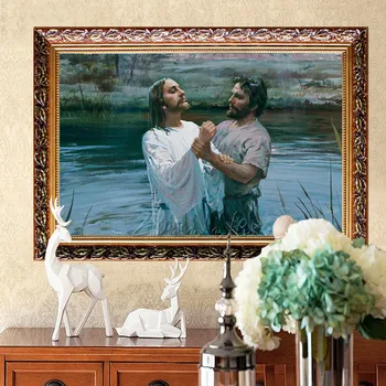 

Wall stickers home decor Family decoration painting Jesus Christ Jesus to save us decorative pictures Spray painting Wall art 4