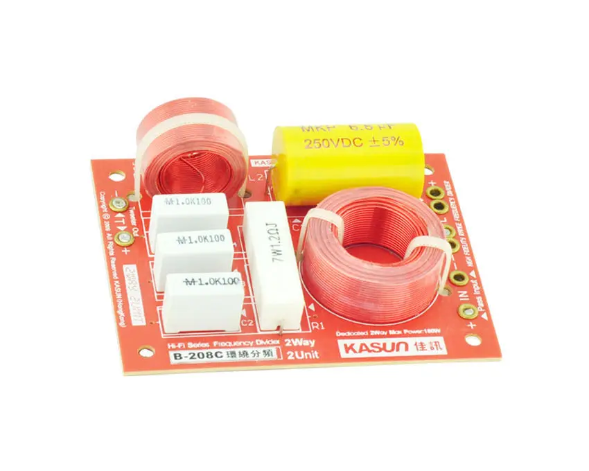 

2pcs B-208C 2 Way 2 Unit Hi-Fi Speaker Frequency Divider Crossover Filters