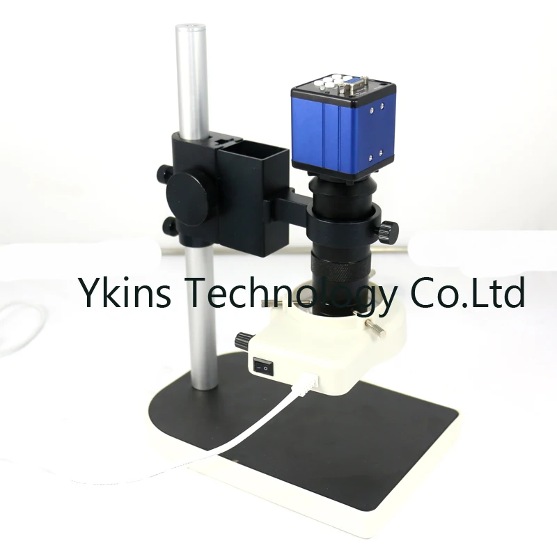 

130X C installation lens +VGA / LED industry video microscope camera full set, suitable for PCB SMD SMT detection and maintenanc