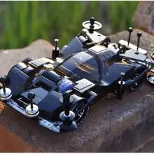 Черный прозрачный Tamiya мини 4WD автомобиль FM шасси 19411(не в сборе