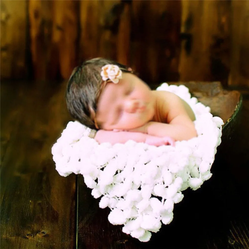 60*60cm Soft Photography Props Newborn Infant Baby Photography Basket