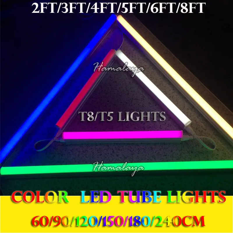 

Toika 20pcs/lot 4ft 1.2m 20w led T8 led tube bulb light lamp red/green/blue 4ft 1200mm Top quality SMD 2835 AC85-265v CE & ROHS