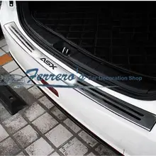 Автомобильный Стайлинг для 2010- Mitsubishi ASX из нержавеющей стали, задняя Накладка на порог багажника, защитная педаль