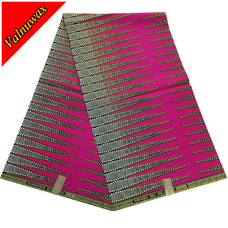 

Guaranteed real dutch wax high quality veritable african wax hollandais prints 6yards fashion african cotton fabric for party