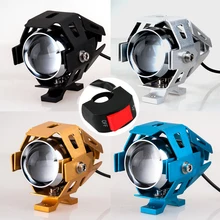 2 шт. Светодиодный прожектор DC12-60V с CREE U5 светодиодный чип 3 режима для мотоцикла фар автомобиля Противотуманные Лампа