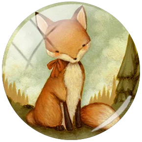 TAFREE подвеска в виде животного Art Cute Fox 12 мм/15 мм/16 мм/18 мм/20 мм/25 мм круглый стеклянный кабошон Demo плоский задний вывод - Цвет: WF41