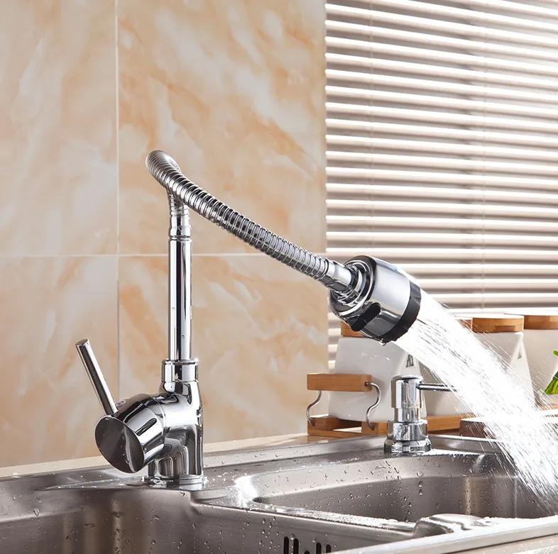 free shipping brass chrome finish 360 degree swivel brass kitchen sinks faucet fashion modern hot - Brass Kitchen Sink free shipping brass chrome finish 360 degree swivel brass kitchen sinks faucet fashion modern hot - Brass Kitchen Sink