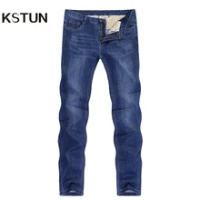 Джинсы kstun для мужчин, летние, ультратонкие, деловые, повседневные, прямые, темно-синие, обычная посадка, мягкая мужская одежда, деловые мужские джинсовые штаны