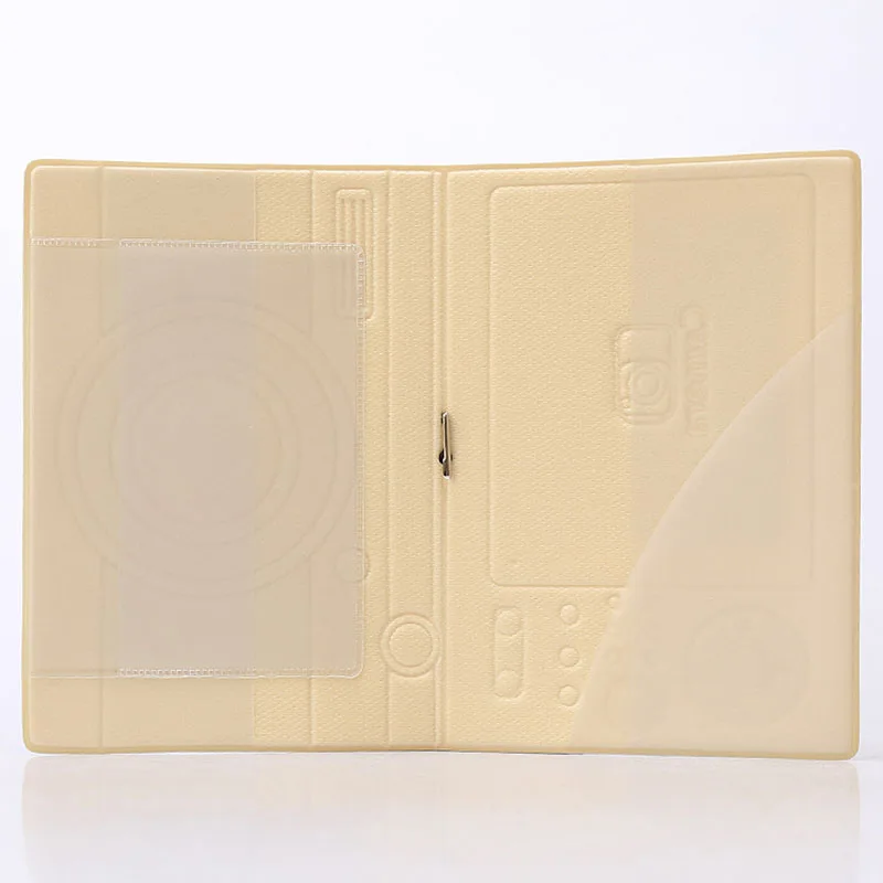 3D дизайн кожаная камера Обложка для паспорта короткий параграф билета чехол держатель для паспорта дорожный держатель для карт аксессуары
